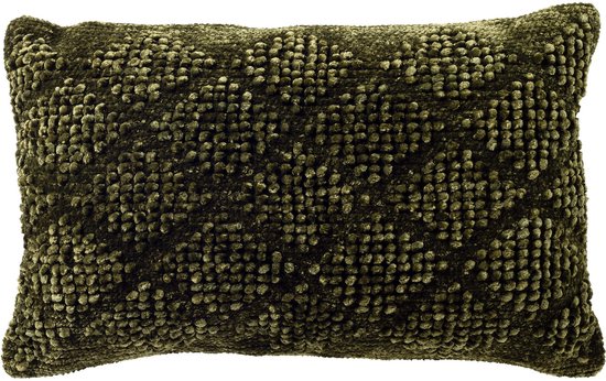 Dutch Decor ELIO - kussenhoes 40x60 cm - getuft - Mayfly - groen - met rits - zonder binnenkussen