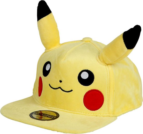 Pokémon - Casquette Peluche Snapback "Pikachu"