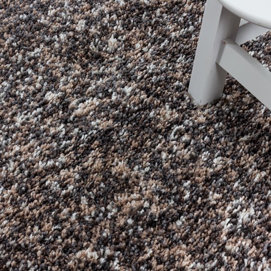 Hoogpolig Vloerkleed | Tapijt | Shaggy | Enjoy | Taupe | 160x230 cm