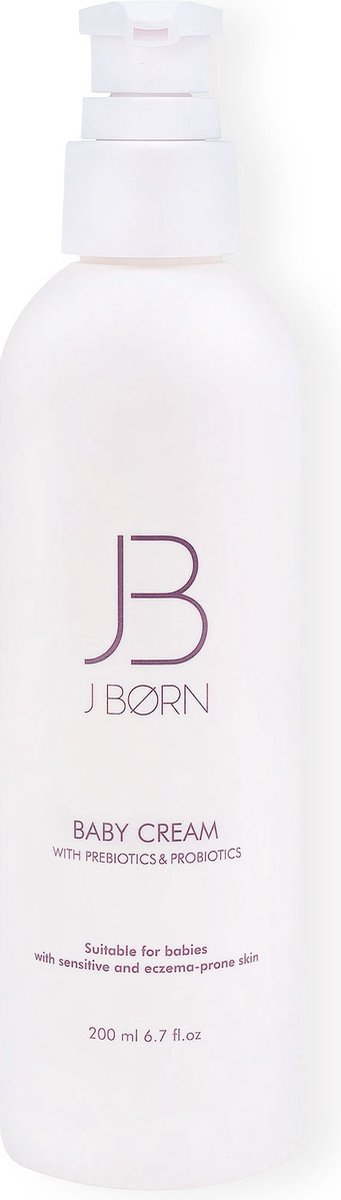 J.Born Baby Bodycrème - Parfumvrij - Met Probiotica, Haver & Shea - Voor de Droge en Eczeemgevoelige Huid - 200ml van Merkloos — afbeelding 2