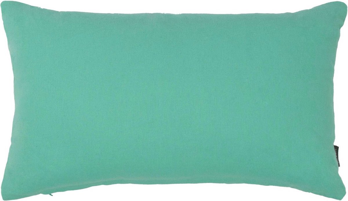 Mars & More Flannel aqua green Cushion 30 x 50 cm Groen