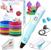 Pack Starter Stylo 3D Fleau Blauw XL - Filament 200m - 20 Couleurs + Manuel + Exemples + Porte-Stylo - Artisanat et Dessin