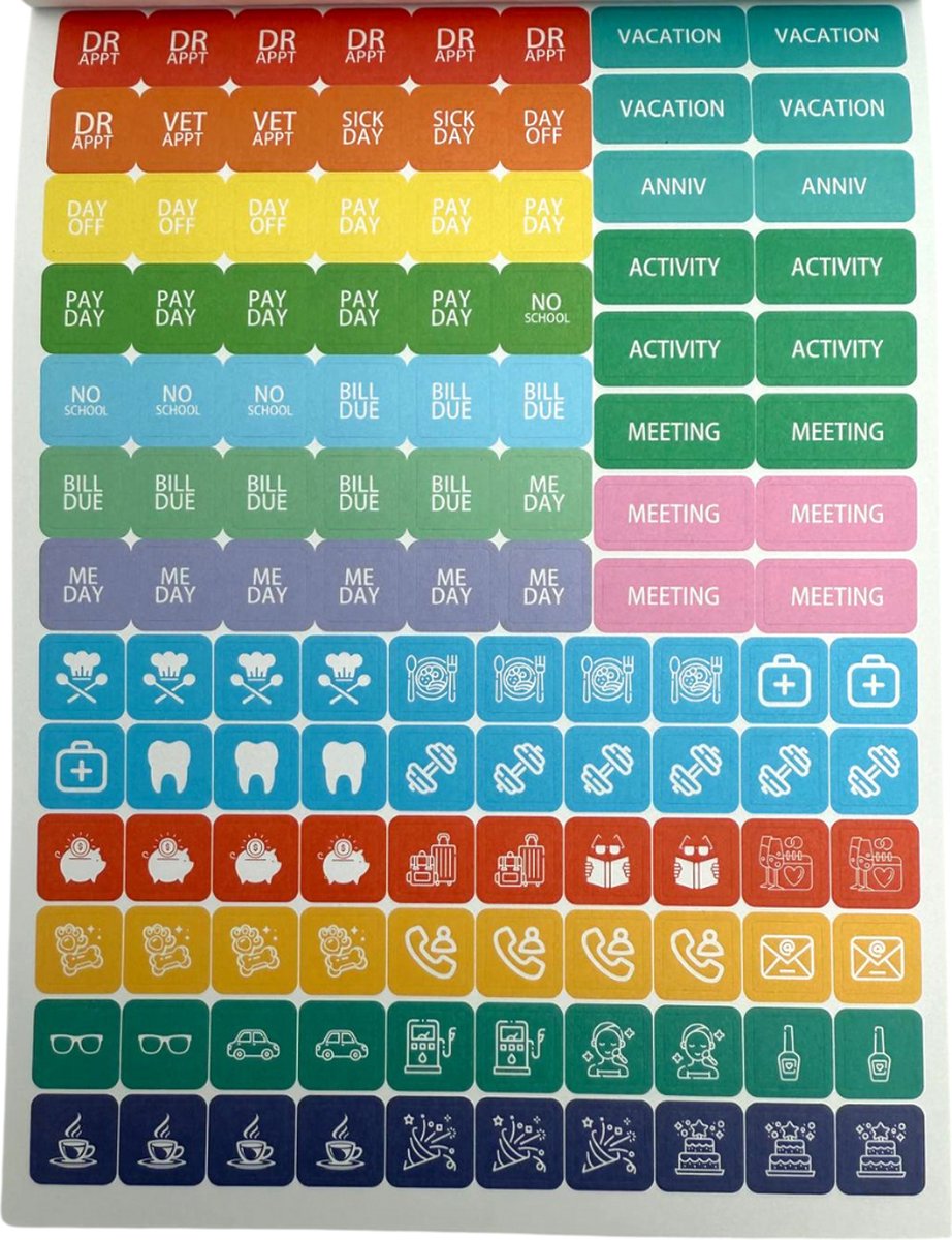 Planner & Bullet Journal Stickers met Motivatie & Inspiratie Quotes - 1700+ Stickerboekje voor Agenda, Dagboek & Kalender — afbeelding 15