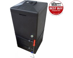 HOTBIN 200 liter - Warm composteren 40-60 graden - Innovatieve compostbak - Compostvat - Compostemmer - Recyclebaar EPP - Zwart