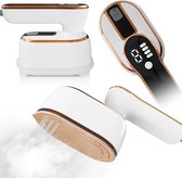 Bol.com Mini Strijkijzer & Reis Strijkijzer Met Stoom - Inklapbare Handstomer & Kledingstomer - Kleine Draagbare Stoomstrijkijze... aanbieding