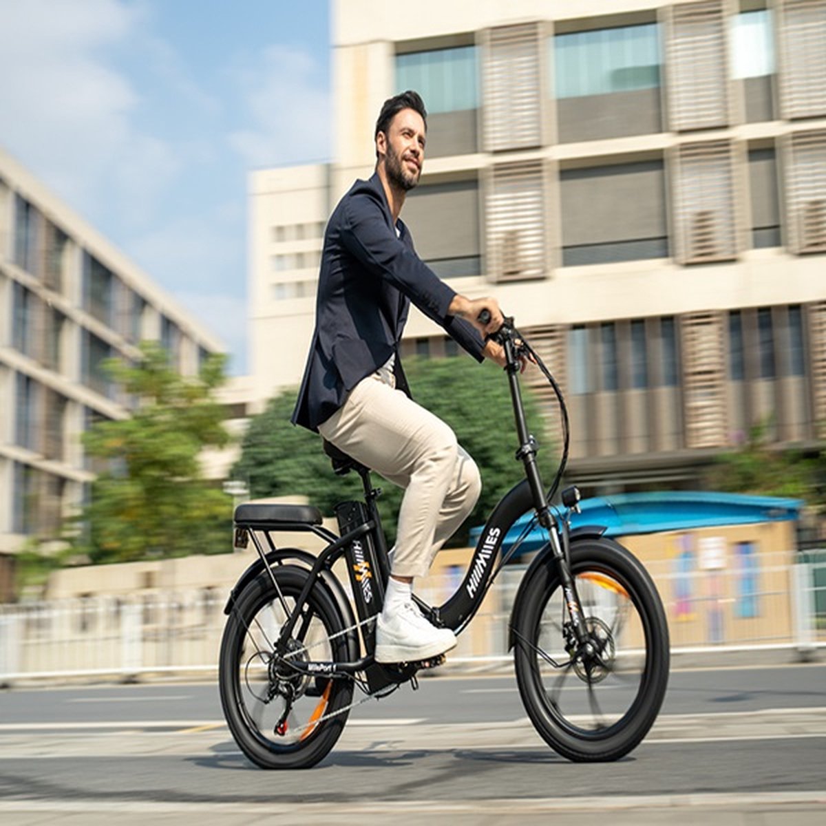 HillMiles MilePort 1 Elektrische fiets - 20 inch opvouwbare e-bike - 250W motor - 36V 13Ah uitneembare batterij - Actieradius tot 80 km - Elektrische stadsfiets - Groen – foto 7