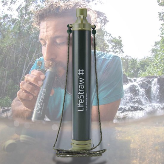 LifeStraw Personal Green Waterfilter - geschikt voor noodpakket - gaat tot 4000 liter mee van Merkloos — afbeelding 5