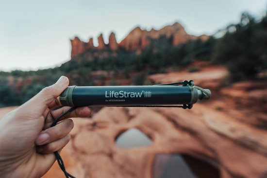 LifeStraw Personal Green Waterfilter - geschikt voor noodpakket - gaat tot 4000 liter mee van Merkloos — afbeelding 4