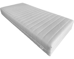 EasyBedden® Pocketvering matras - 300 veren - 7 zones - 130x210 - 20 cm dik - Ergonomisch - Gemiddeld - Matras tweepersoons - Ademende Matras - Koudschuim matras geveerd