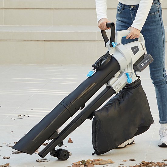 H-Ster Accu Bladblazer Leo 40 Volt - 3 IN 1 Blazen, zuigen en versnipperen - 187 km/h - excl. accu en lader van H-Ster — afbeelding 5