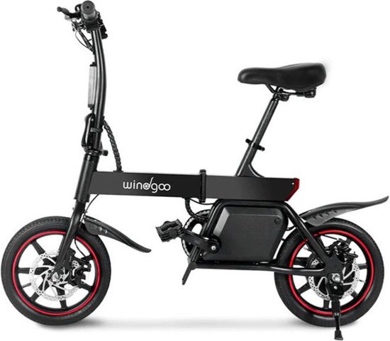 Windgoo B20 Elektrische Vouwfiets - Windgoo Smart-app - 14 Inch - 250W Motor - 25 km Actieradius - Mechanische Schijfremmen - Zwart