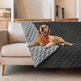 BOTC Hondendeken Bank - Waterbestendig - Dubbelzijdige - 130x200cm - Fleece Plaid Hond Kat Huisdier - Bankbeschermer - Grijs