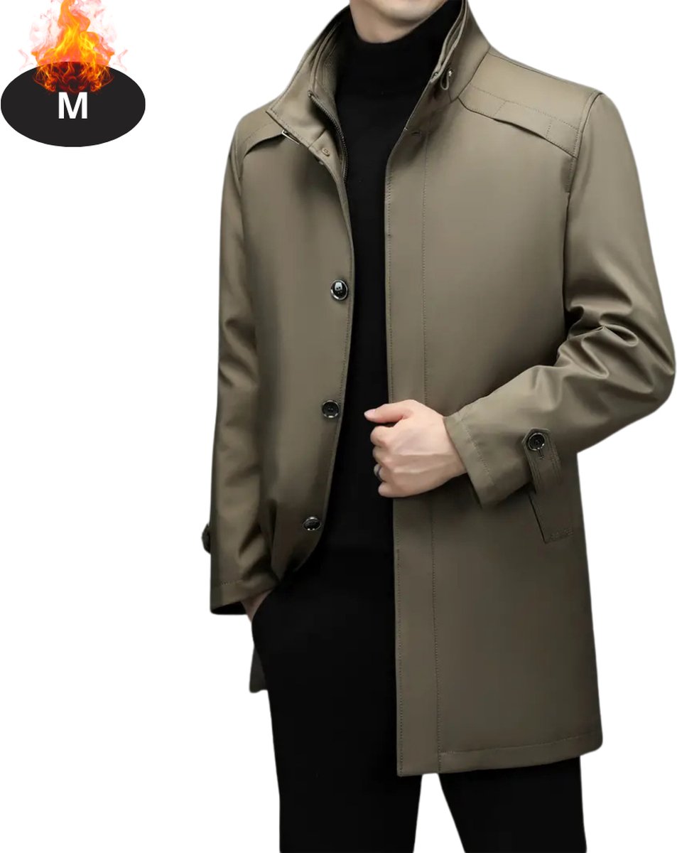 Bovista Mantel Heren Tussenmantel Jas Mantelpakje Trenchcoat Overjas Overcoat Winter Creme