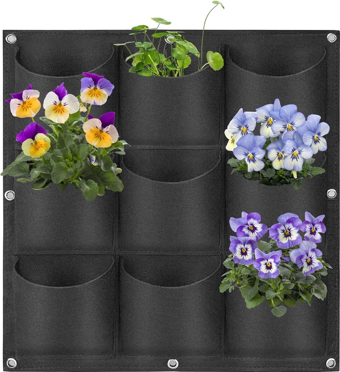 Verticale tuinen voor buiten - Hanging Planter Bags - Opknoping Planter Bags - Geschikt voor Balkon en Muur - Hangende plantenzak - verticale moestuin zakken - Verticale tuin hangende kunststof plantenpotten