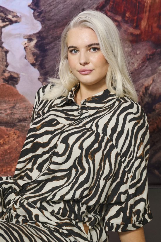 ONLY CARMAKOMA - CHEMISE 2/4 CARBERTE LIFE AOP - Femme - Chemisiers