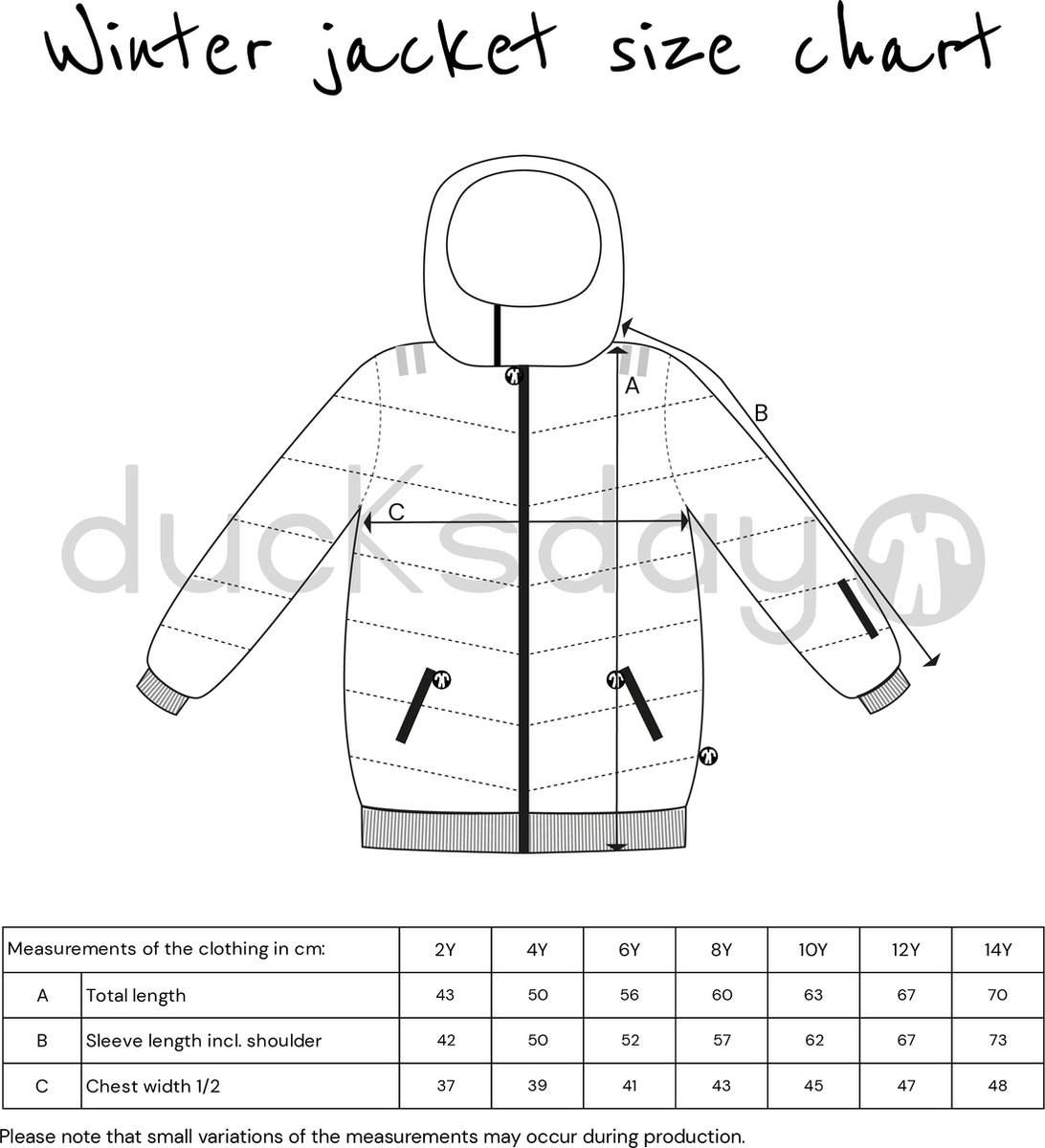 Ducksday - winterjas met teddy fleece voor kinderen - waterdicht - winddicht - unisex - Groovy — afbeelding 4