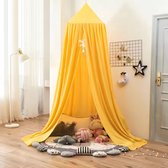 IL BAMBINI - Grote Baby Klamboe voor Babykamer - Babybedje - Geel - Polyester - kraamcadeau - hemeltje - kinderkamer