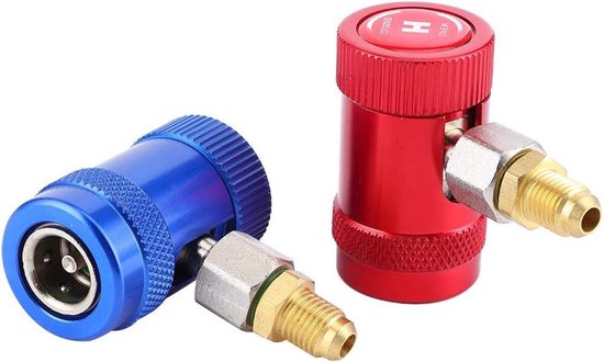 AC Adapter Tool kit, Professionele Snelkoppelingen Airconditioner Service Poort Adapter Geschikt voor Koelmiddelen - R1234yf
