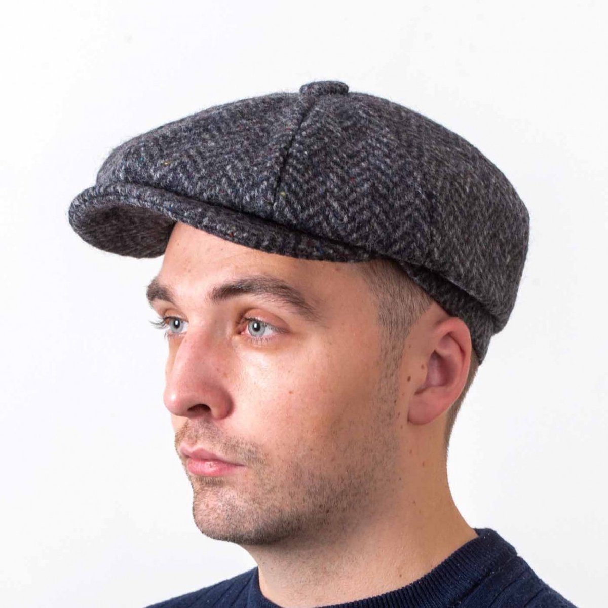 The Scholar 100% Kerry Woolen Mills Tweed Grijs | Hatman of Ireland maat M (57-58cm)