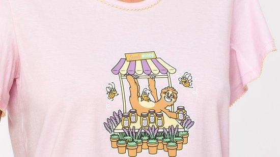 Robe de nuit Woody Rose clair - Taille S