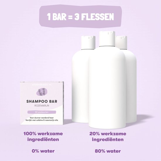ShampooBars - Shampoo Bar Rozemarijn dunner wordend haar - 60g