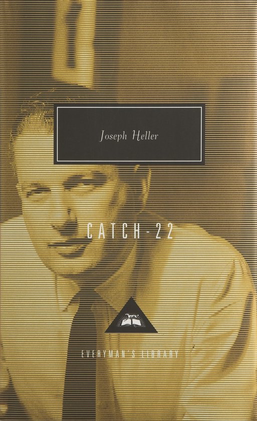 Couverture du livre Catch 22 avec un portrait de Joseph Heller.
