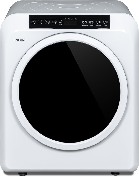 Labirent GDZ60-618E - Wasdroger - 6kg Laadvermogen - Luchtafvoerdroger - 6 Programma's - Kleine Vrijstaande Droger - 1500W - Wit