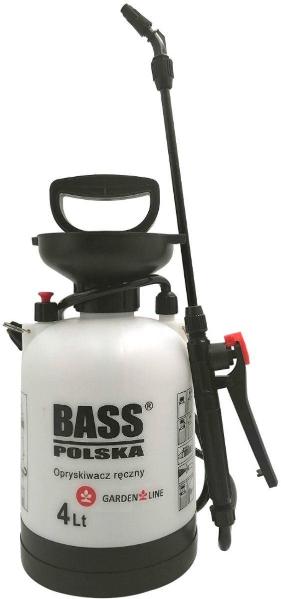 Handheld drukspuit, 4 l, schoudermontage van Merkloos	 — afbeelding 2