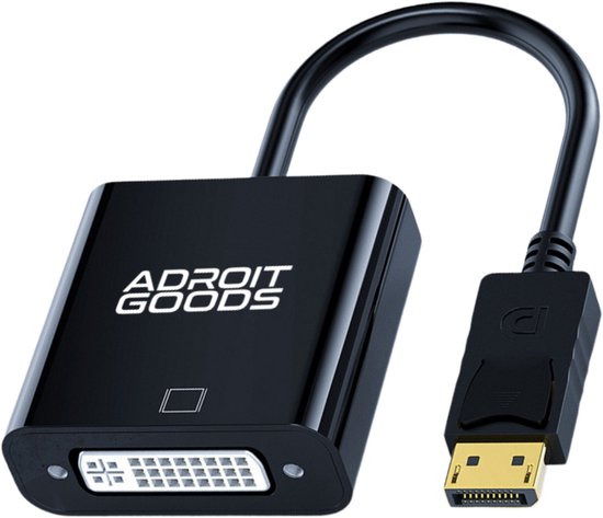 Adaptateur Displayport vers DVI AdroitGoods - Câble - Zwart