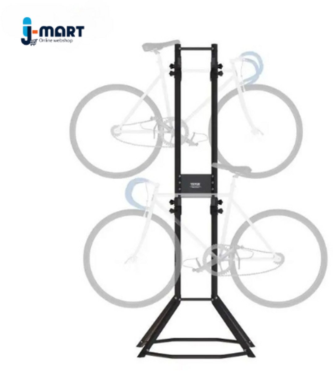 J-Mart Verstelbaar Fietsenrek - Verticaal Verstelbaar - Fietsen opbergsysteem - Eenvoudig - 2/4 fietsen - 115kg Draagkracht