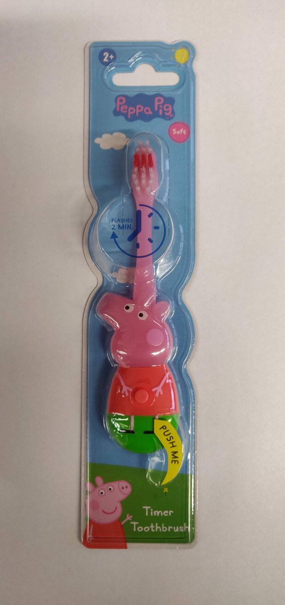 Peppa pig tandenborstel (blauw jasje)