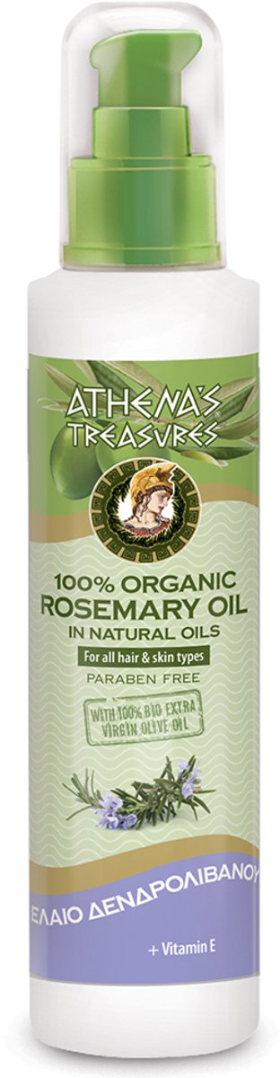 Pharmaid Athena's Treasures Rosemary Organic Natural Oil 100ml: Rozemarijnolie De Natuurlijke Oplossing voor Haar- en Huidverzorging