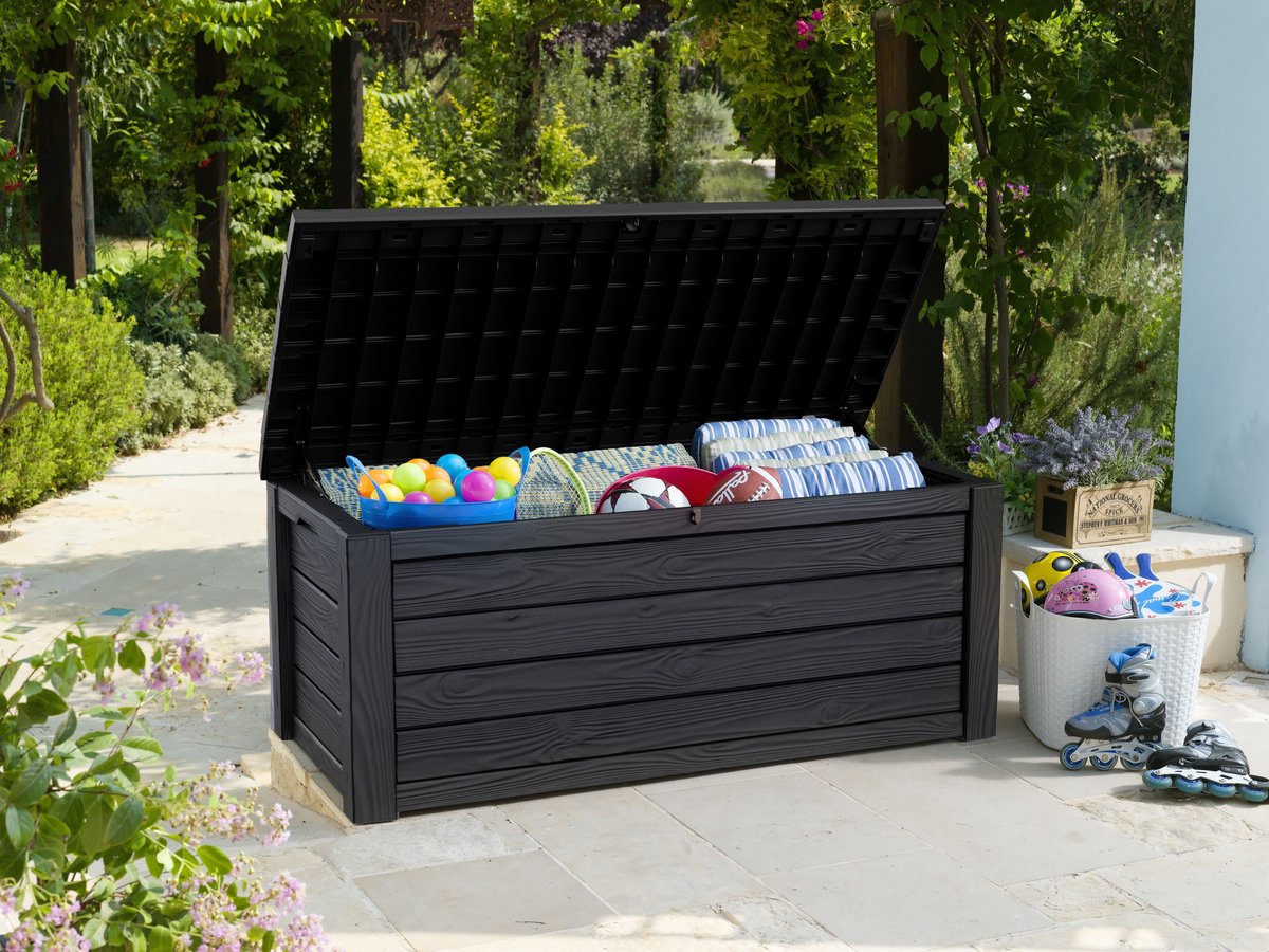 Keter Eastwood Opbergbox - 570L - 155x72,4x64,4cm - Antraciet