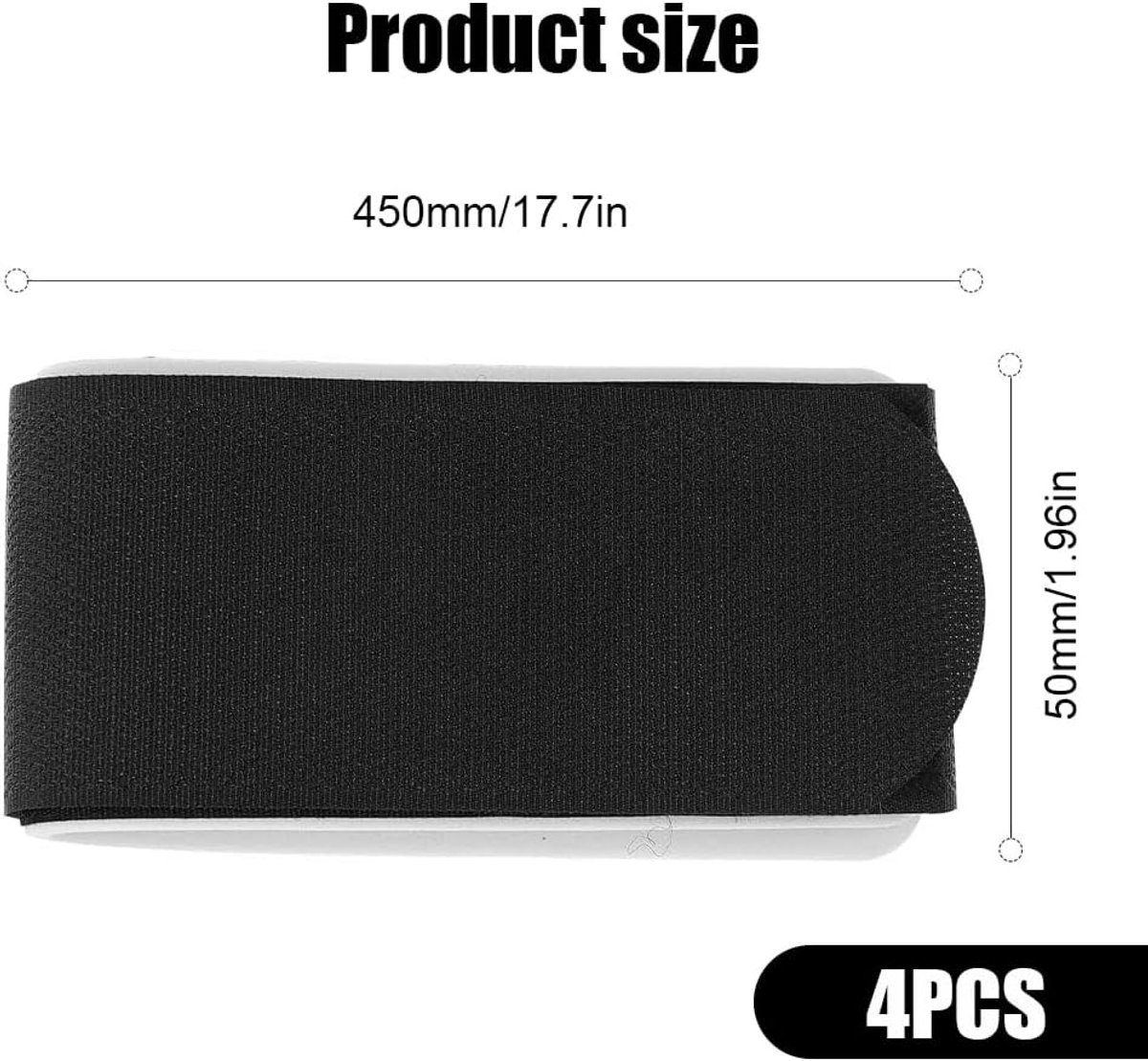 Lot De 4 Sangles De Ski Réglables – 50x480 Mm, Nylon/polyester, Avec Porte-bâtons, Pour Skis, Snowboard, Chaussures Et Bâtons
