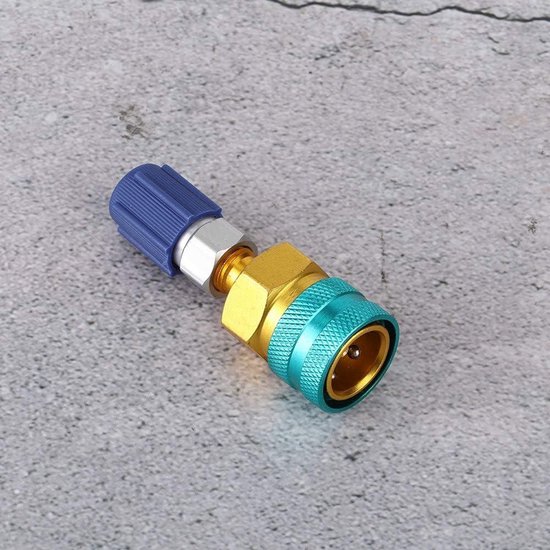 Adaptateur Laiton Réglable Pour R134a / R1234yf - Raccord Climatisation Auto, Neuf