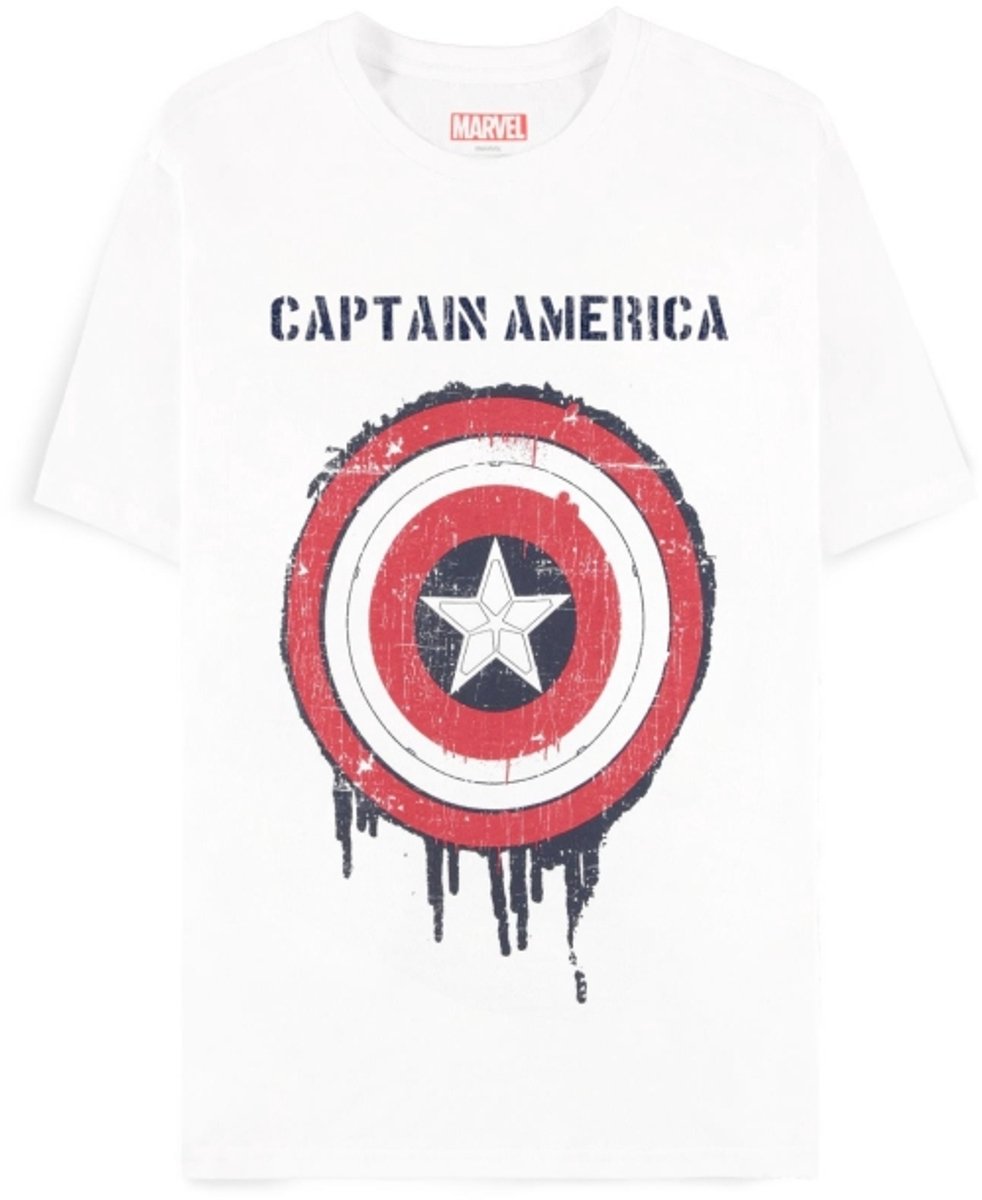 Captain America Brave New World - Shield Heren T-shirt - wit - XL