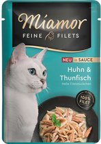 Miamor - Fijne filets 24x100g - Kip & tonijn in saus