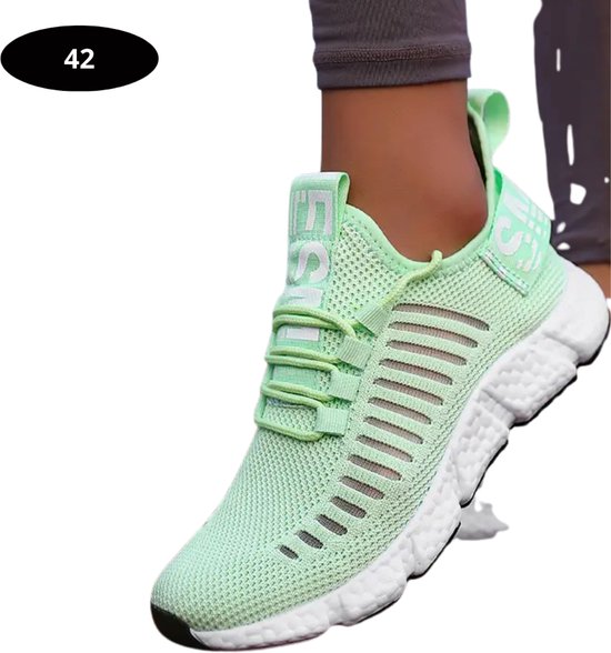 Nivard Tennisschoenen - Heren - Dames - Tenniskleding - Indoor - Outdoor - Lichtgroen - Maat 42