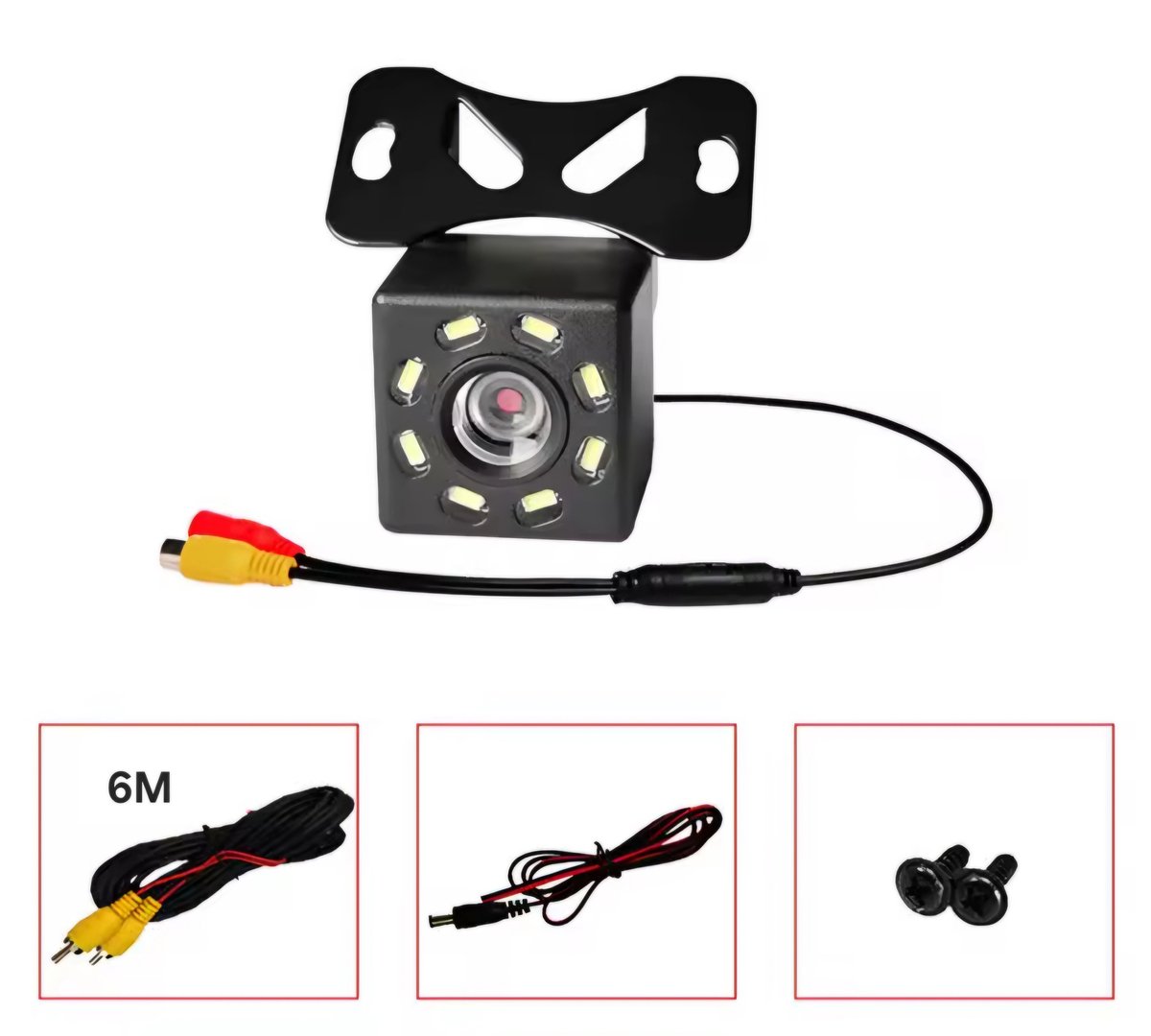 RCA 6M videokabel voor auto-achteruitrijcamera Universele draad voor het aansluiten van achteruitrijcamera met auto-multimediamonitor Universeel  34