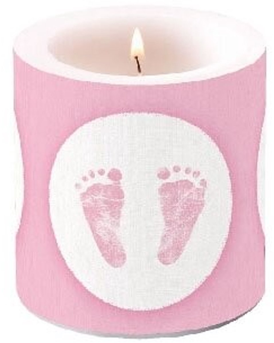 Ambiente - Kleine kaars - Baby steps girl