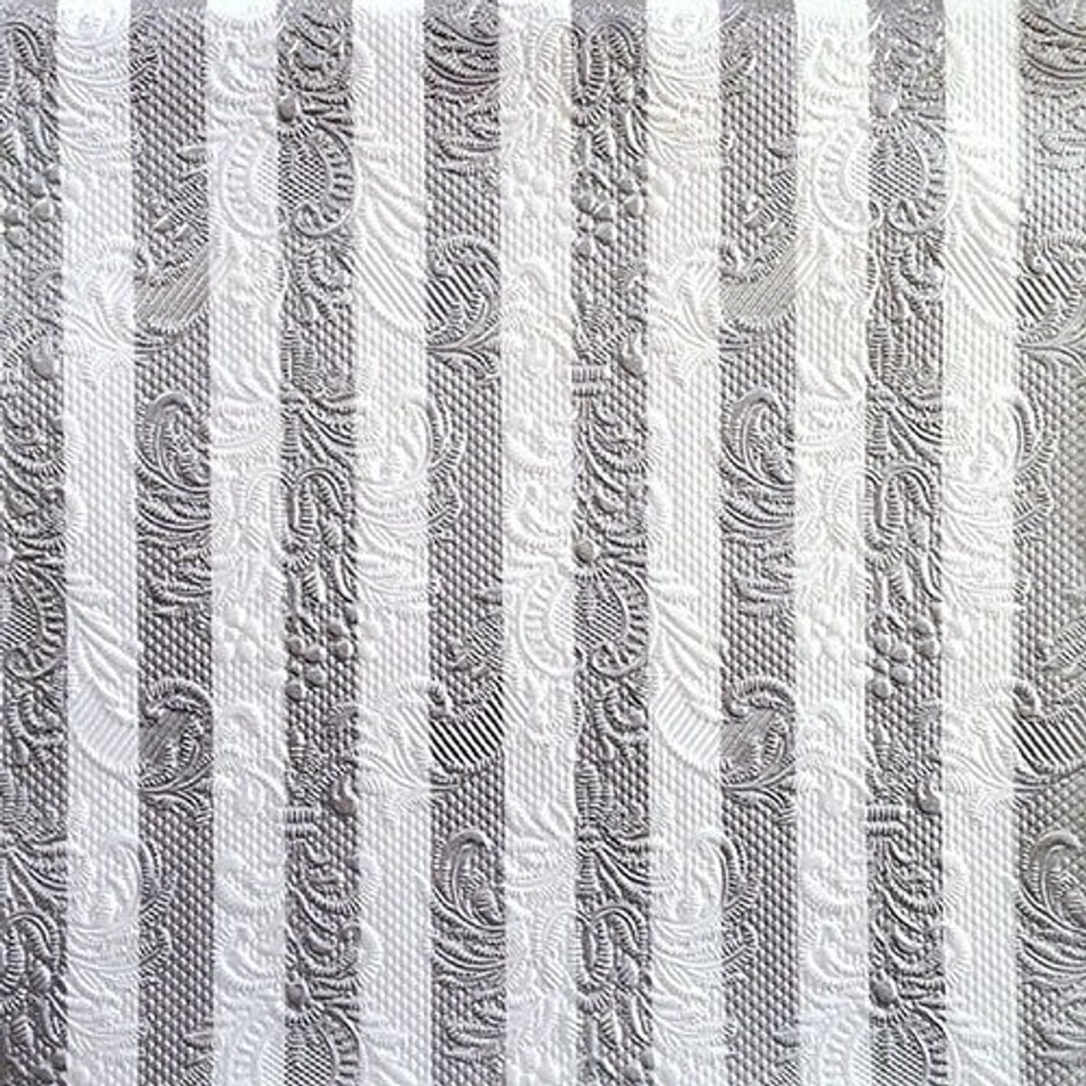 Ambiente - Lunch servetten - Elegance Stripes Silver