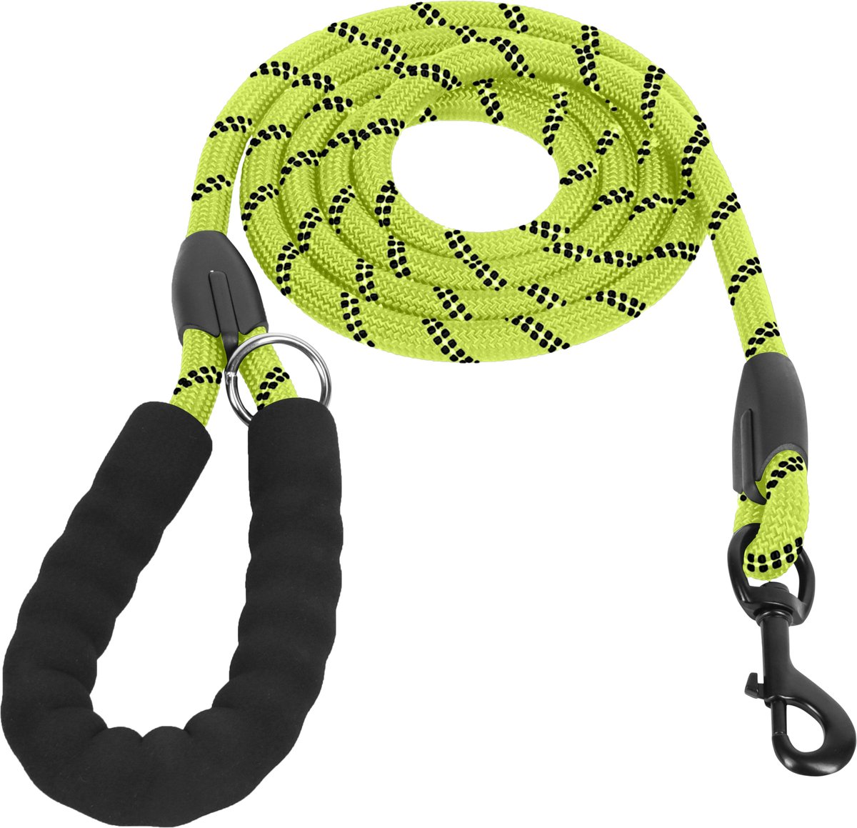 Bol.com KCMultisupplies Hondenriem 2 Meter - Reflecterende Hondenlijn - Met Gevoerd Handvat - Geschikt voor Grote en Kleine Hond... aanbieding
