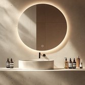 Badkamer Fontein Plakspiegel Rond - 40 cm