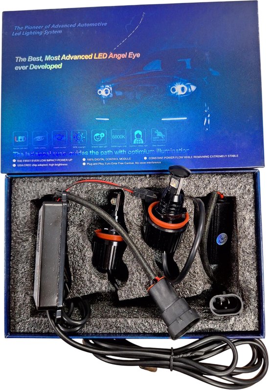 Ensemble de lampes RGB Angel Eyes pour BMW Série 1-3-5 X5 et X6, version LED Color !