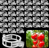 Tomatenclips 300 stuks - Kunststof clips voor tomatenplanten - Plantenbeveiliging voor tuinen, binnenplaatsen en boerderijen