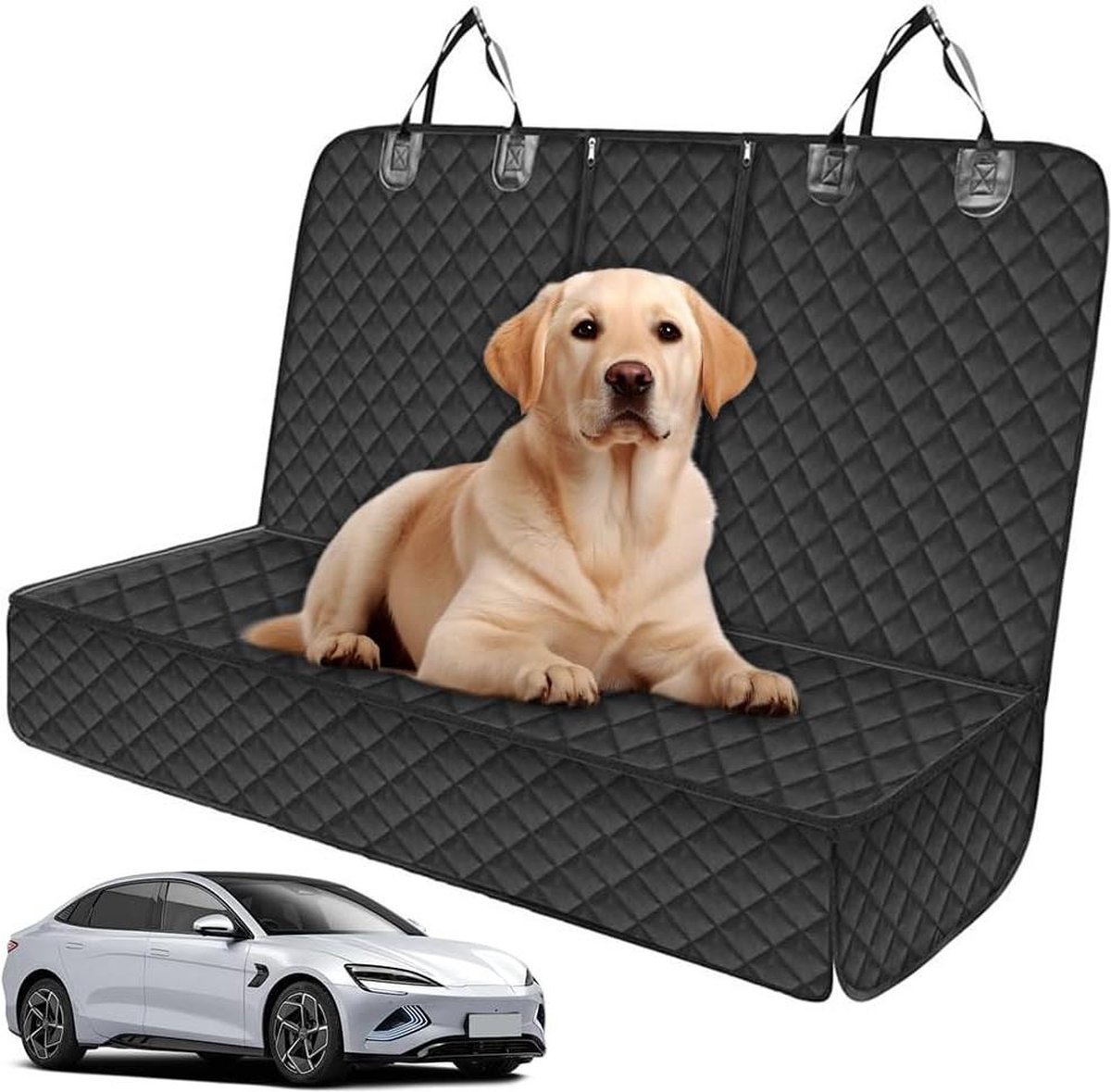 Image of Achterbank hondendeken auto waterdicht - Universele hondenauto afdekking - Huisdiervriendelijk - Bescherming auto bestelwagen SUV - 134 x 118 cm