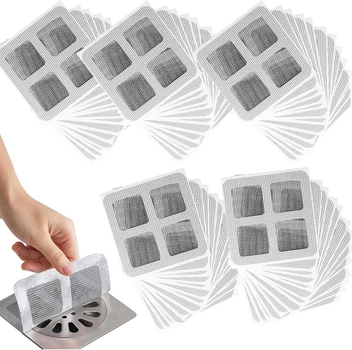 Image of 50 stuks wegwerp haarvangers voor douche en keuken - Voorkom verstopte afvoeren met haarfilters .