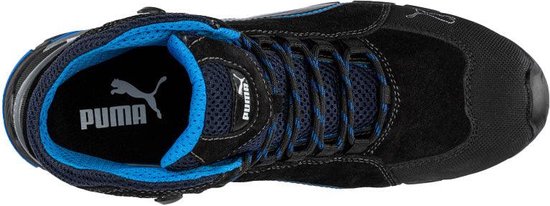 PUMA Rio Black Mid 632250-45 Chaussures montantes de sécurité S3 Pointure (EU): 45 noir, bleu 1 pc(s)