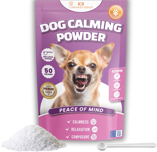 K9 laboratories - 100% puur - Hond - bij stress, angst en agressie - niet verslavend - Zonder kunstmatige toevoegingen - L-tryptofaan - Super geconcentreerd