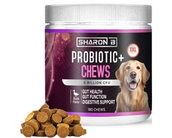 Sharon B - Probiotic+ - Hondensupplement - Probiotica hond - Ondersteunt Darmflora - Tegen Jeuk - 6 Miljard CFU - 180 stuks